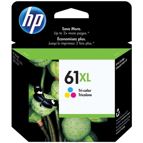 HP 61XL Tri Colour Ink Cartridge High Yield CH564WA