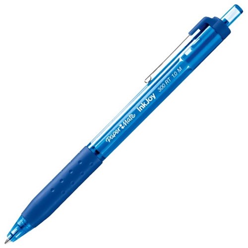 Paper Mate InkJoy 300 Blue Retractable Ballpoint Pen 1.0mm Medium Tip
