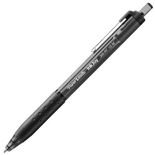 Paper Mate InkJoy 300 Black Retractable Ballpoint Pen 1.0mm Medium Tip