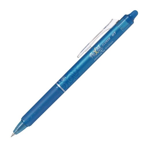 Pilot Frixion Light Blue Clicker Erasable Rollerball Gel Pen 0.7mm Fine