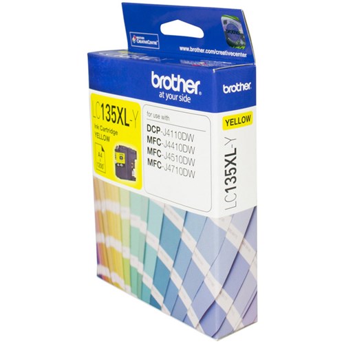 Brother LC135XL-Y Yellow Ink Cartridge High Yield