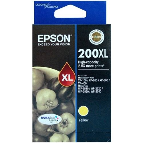 Epson 200XL Yellow Ink Cartridge High Yield C13T201492