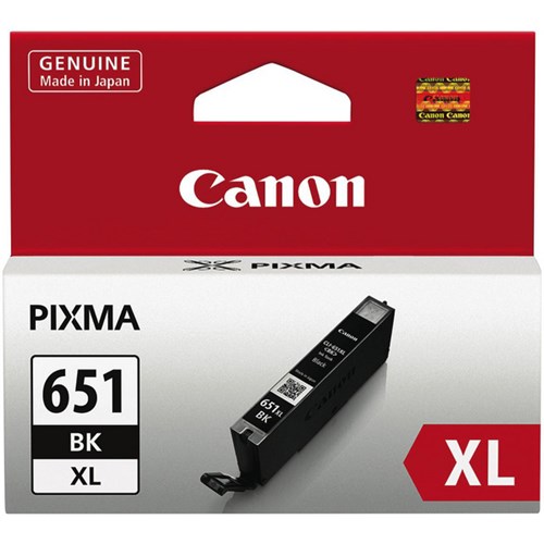 Canon CLI-651XLBK Black Ink Cartridge High Yield