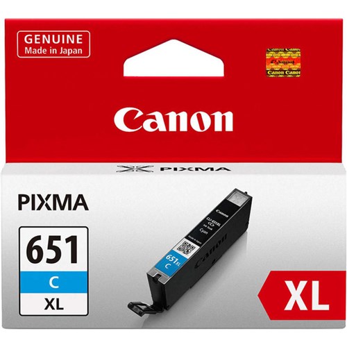 Canon CLI-651XLC Cyan Ink Cartridge High Yield