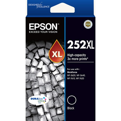 Epson 252XL Black Ink Cartridge High Yield T253192