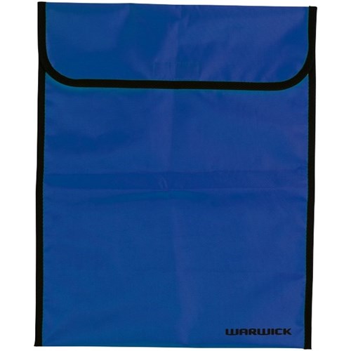 Warwick Homework Bag Hook & Loop Fastener 450x360mm Fluoro Blue