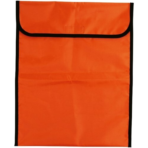 Warwick Homework Bag Hook & Loop Fastener 450x360mm Fluoro Orange