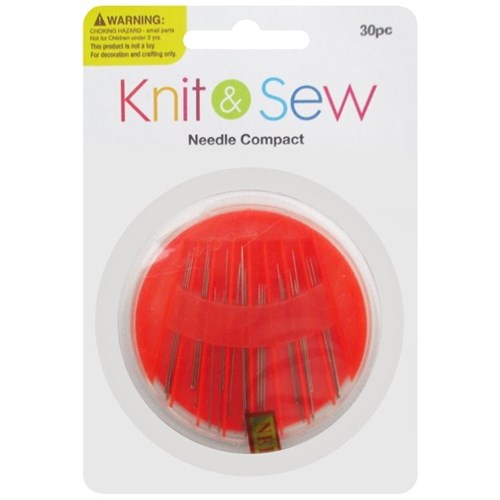 Knit & Sew Needles Compact Assorted, Pack of 30 OfficeMax MySchool