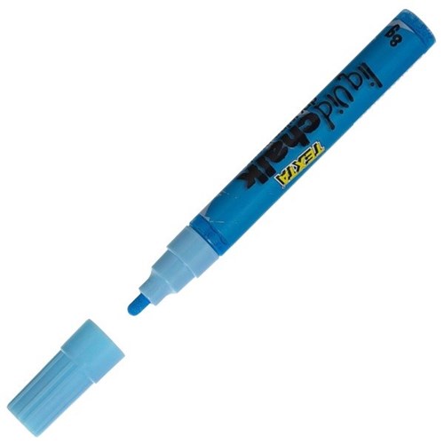 Texta Liquid Chalk Dry Wipe Window Marker 4.5mm Bullet Tip Blue