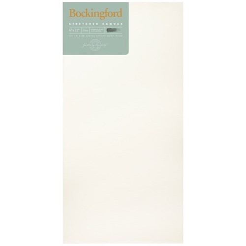 Bockingford 13oz Stretched Canvas 6x12 Inch 1.5 Inch Frame