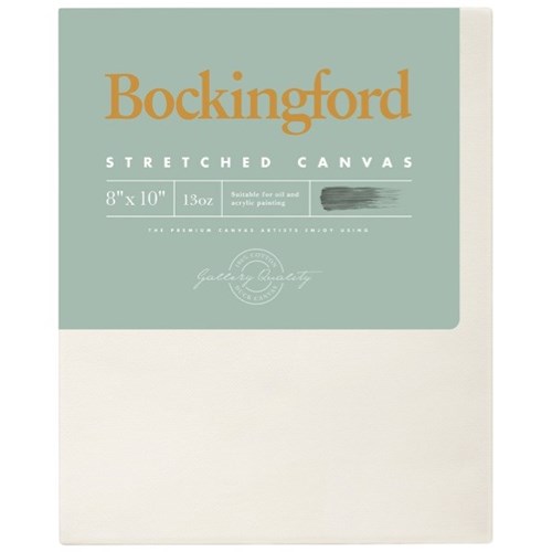 Bockingford 13oz Stretched Canvas 8x10 Inch 1.5 Inch Frame