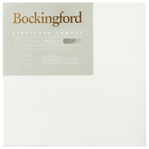 Bockingford 10oz Stretched Canvas 12x12 Inch 3/4 Inch Frame
