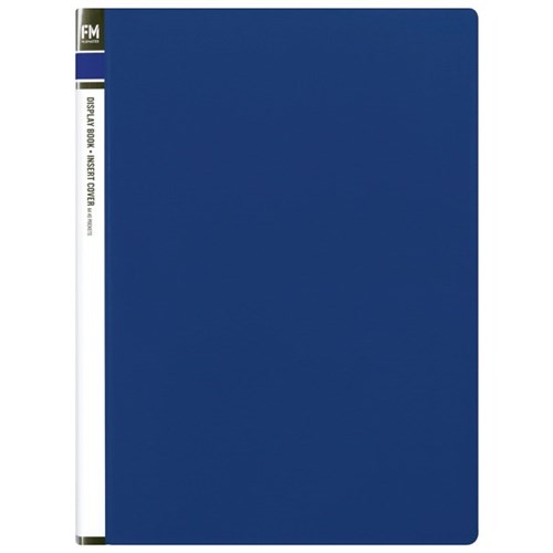 FM Display Book Insert Cover 20 Pocket Blue