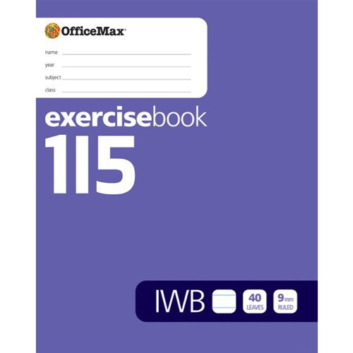 OfficeMax 1I5 IWB Exercise Book Intermediate Writing 40 Leaves