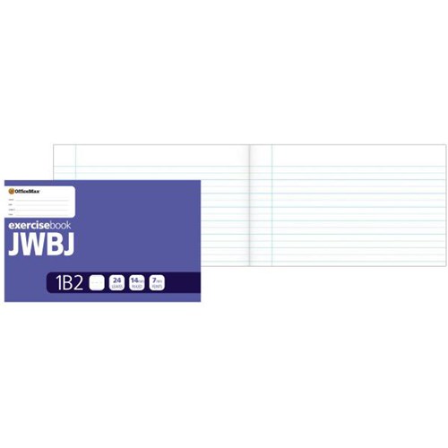 OfficeMax 1B2 JWBJ Junior Writing Exercise Book 14mm Ruled 24 Leaves