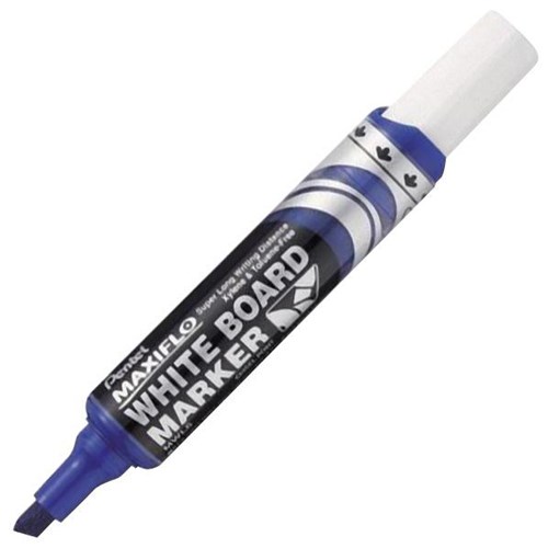 Pentel Maxiflo Blue Whiteboard Marker Chisel Tip