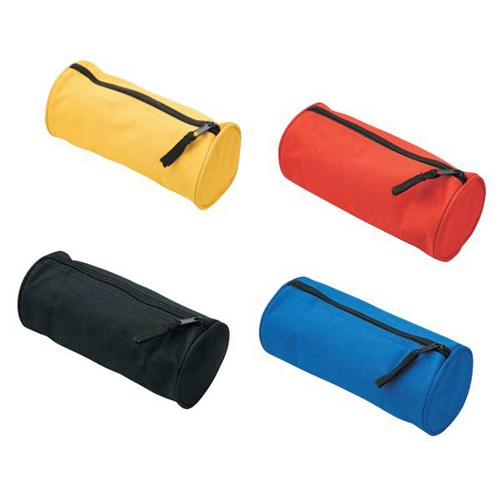 Pencil Case Barrel Assorted Colours 210x80mm