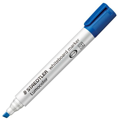 Staedtler Lumocolor Blue Whiteboard Marker Chisel Tip