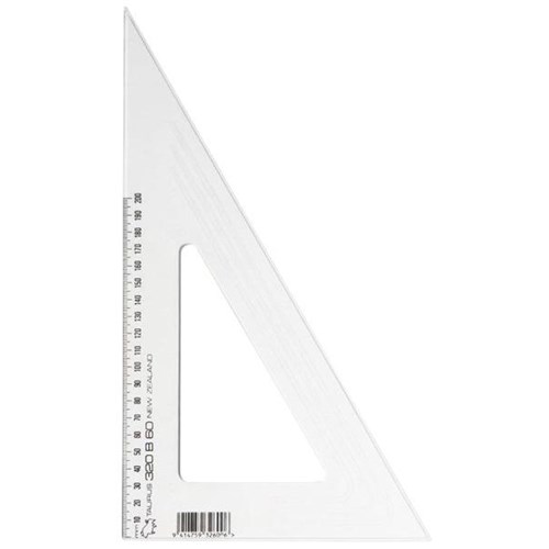 Taurus Set Square Bevelled Edge 60 Degrees 32cm