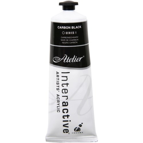 Atelier Interactive Acrylic Paint S1 80ml Carbon Black OfficeMax MySchool