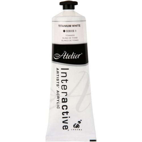 Atelier Interactive Acrylic Paint S1 80ml Titanium White OfficeMax