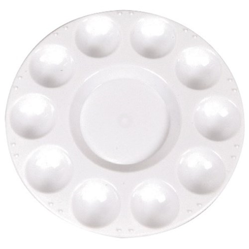 Round Paint Palette With Lid 10 Well OfficeMax MySchool