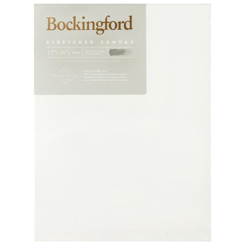 Bockingford 10oz Stretched Canvas 12x16 Inch 3/4 Inch Frame