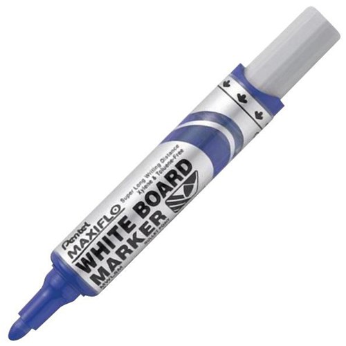 Pentel Maxiflo Blue Whiteboard Marker Bullet Tip