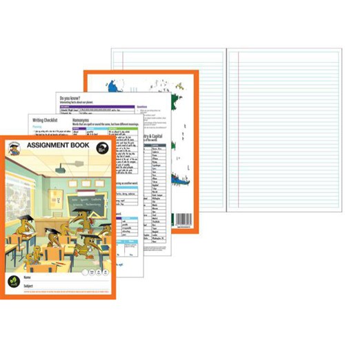 Clever Kiwi Assignment Book Ruled 80gsm 32 Leaves