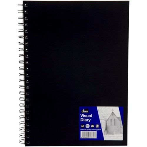 DAS A4 Visual Diary Spiral 110gsm 60 Leaves OfficeMax MySchool
