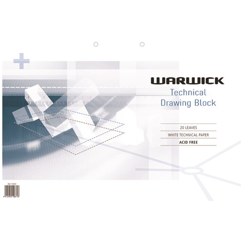 Warwick Technical Drawing Pad Refill A3 20 Leaves