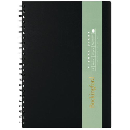 Bockingford A4 Spiral Visual Diary 60 Leaves 120gsm White Paper