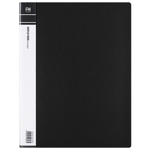 FM A4 Display Book 20 Pocket Black