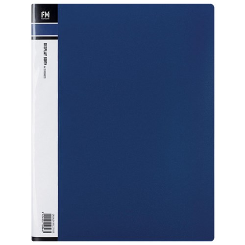 FM A4 Display Book 20 Pocket Blue