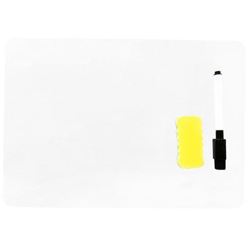 Portable Educational Lapboard Whiteboard Double Sided Non-Magnetic 210 x 297mm