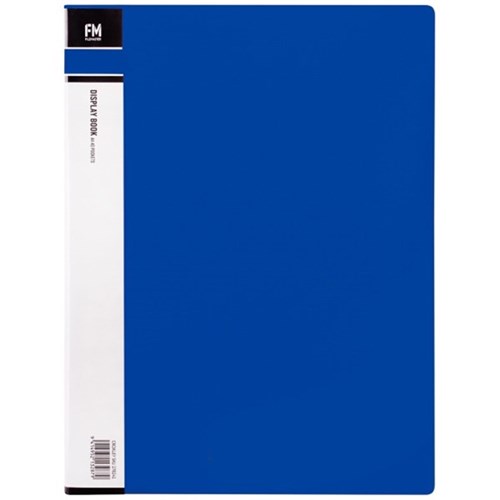 FM A4 Display Book 40 Pocket Blue