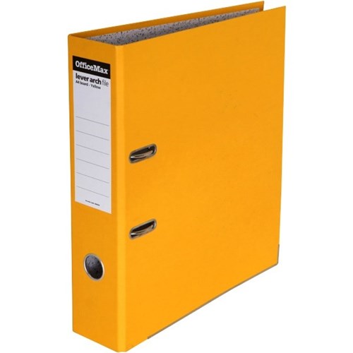 OfficeMax Lever Arch Board File A4 Yellow