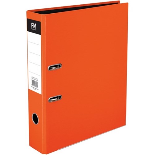FM Vivid Lever Arch File Foolscap Burnt Orange OfficeMax MySchool