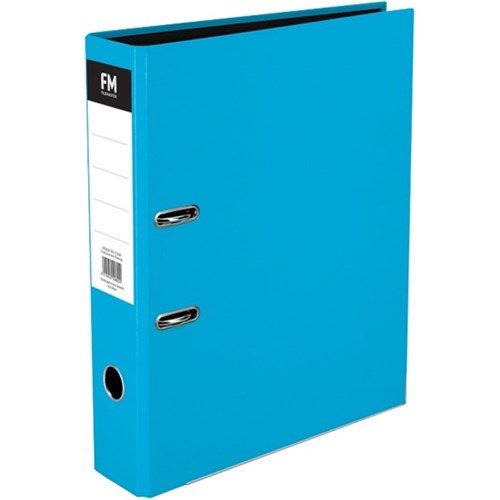 FM Vivid Lever Arch File Foolscap Ice Blue OfficeMax MySchool