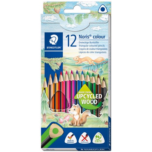 Staedtler Noris Triangular Coloured Pencils, Pack of 12