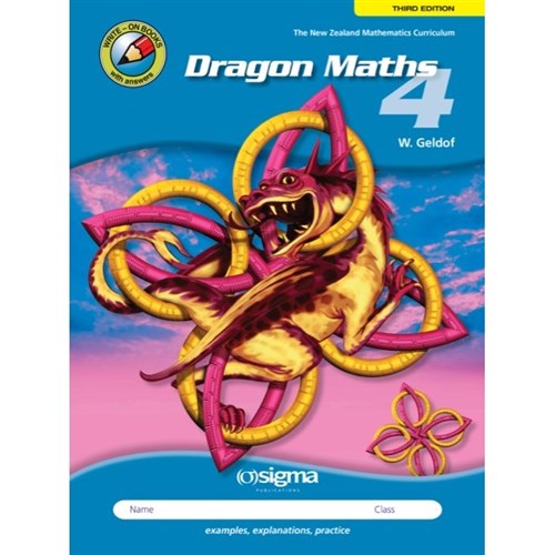 NZMC Dragon Maths 4 Workbook Year 6 9781877567735 OfficeMax MySchool
