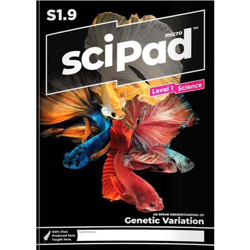 sciPAD 1.9 Science Genetic Variation Workbook  Level 1 Year 11 9780473202286