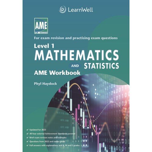 AME Mathematics and Statistics Workbook NCEA Level 1 9781991107053