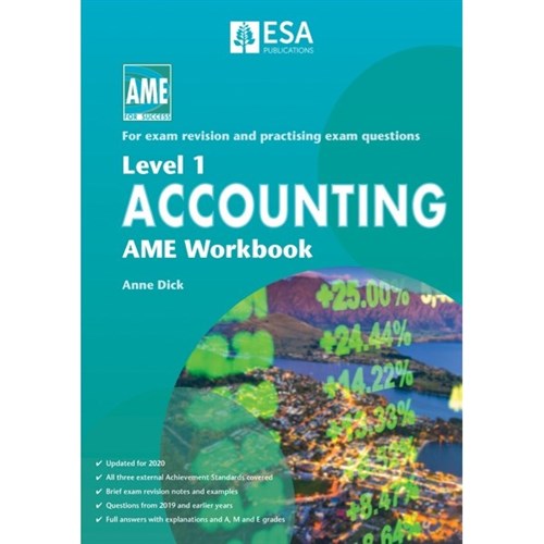 AME Accounting Workbook NCEA Level 1 9781990038037 OfficeMax MySchool