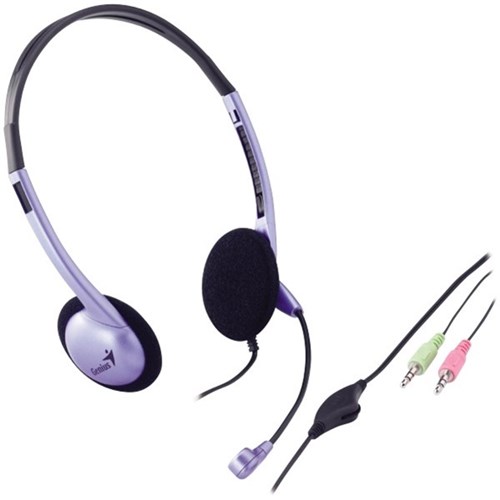 Genius HS02B Wired Computer Headset OfficeMax MySchool