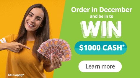 Order your back to school stationary in December to be in to win $1000 cash*